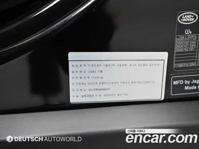 Land Rover Range Rover Velar 2025 — Фото 19/20
