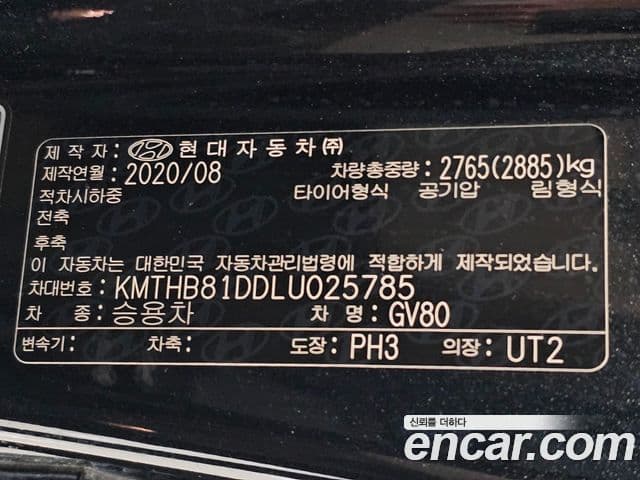 Genesis GV80 2020 — Şəkil 2/20