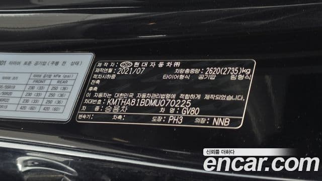 Genesis GV80 2021 — Şəkil 20/20