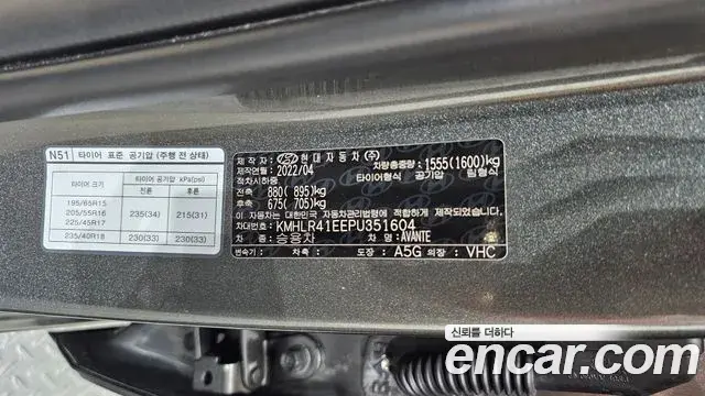 Hyundai The New Avante Hybrid 2022 — Photo 31/32